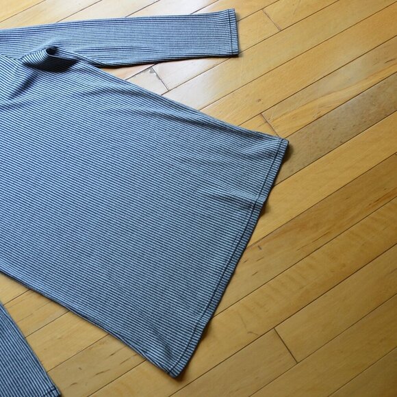 Anine Bing Moss Stripe Long Sleeve Knit Mini Dress NWT Size S - Picture 5 of 8